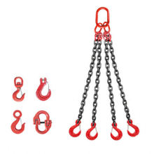 oem sling 3ton g80 red crane webbing oil drum master link chain slings for lifting